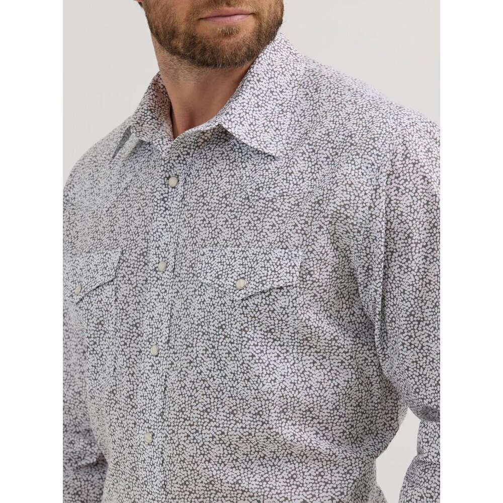 Wrangler 20X Men's 2XL Long Sleeve Competition Classic Fit Stretch Print Snap Sh